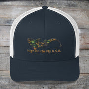 Military Fish Trucker Cap - High on the fly Hats