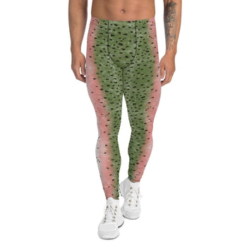 Rainbow Trout Men's Leggings - High on the fly