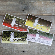 Trout Art Stickers - High on the fly sticker