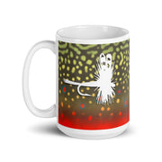 Brook Trout Fly Mug (2 size choices) - High on the fly Accessory