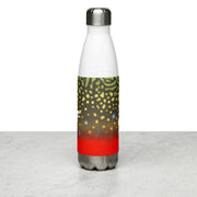 Brook Trout Fly Stainless Steel Water Bottle - High on the fly Accessory
