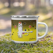 Brown Trout Fly Camp Mug - High on the fly