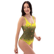 Brown Trout One-Piece Swimsuit - High on the fly Swimsuit