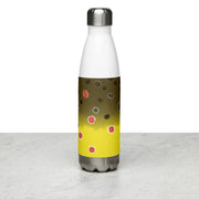Brown Trout Stainless Steel Water Bottle - High on the fly