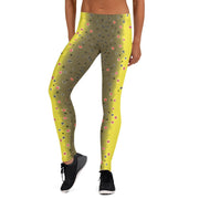 Brown Trout Womens Leggings - High on the fly