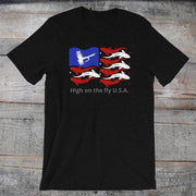 Fly Fish Flag unisex shirt - High on the fly Tees