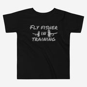 Fly Fisher In Training - Toddler Short Sleeve Tee - High on the fly kids