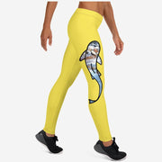 Haunted By Waters Leggings, Yellow - High on the fly leggings