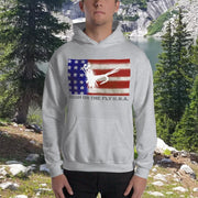 HIGH ON THE FLY U.S.A. Hooded Sweatshirt - High on the fly Apparel