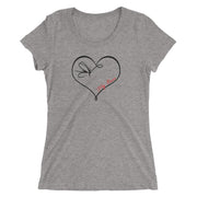 Ladies'"Fly Love" short sleeve t-shirt - High on the fly Tees