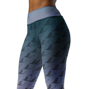 Mayfly Pattern Yoga Leggings (faded) - High on the fly