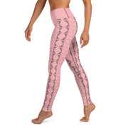Mayfly Sweater Pattern Yoga Leggings (Pink) - High on the fly