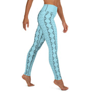Mayfly Sweater Yoga Leggings (Ice Blue) - High on the fly