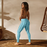 Mayfly Sweater Yoga Leggings (Ice Blue) - High on the fly