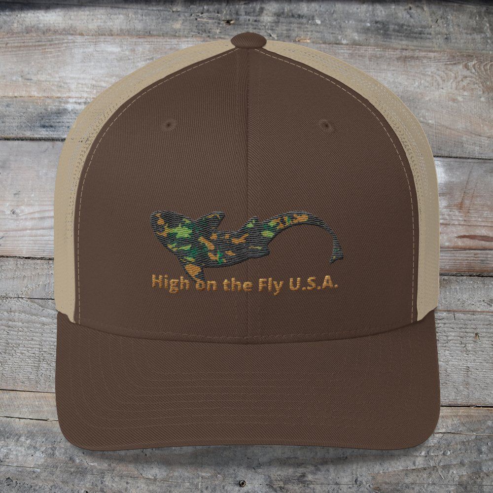 Military Fish Trucker Cap - High On The Fly – High on the fly