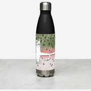 Rainbow Trout Fly Stainless Steel Water Bottle - High on the fly Accessory