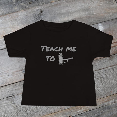 Teach Me To Fly - Baby Jersey Short Sleeve Tee - High on the fly kids