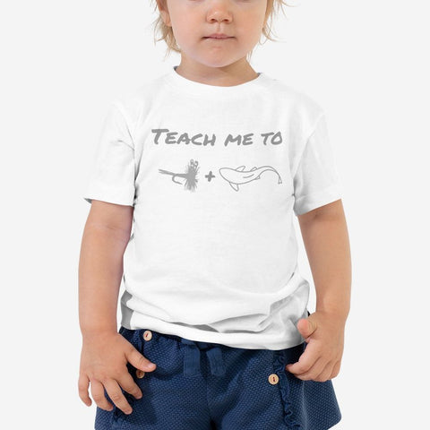 Teach me to fly fish - Toddler Short Sleeve Tee - High on the fly Apparel